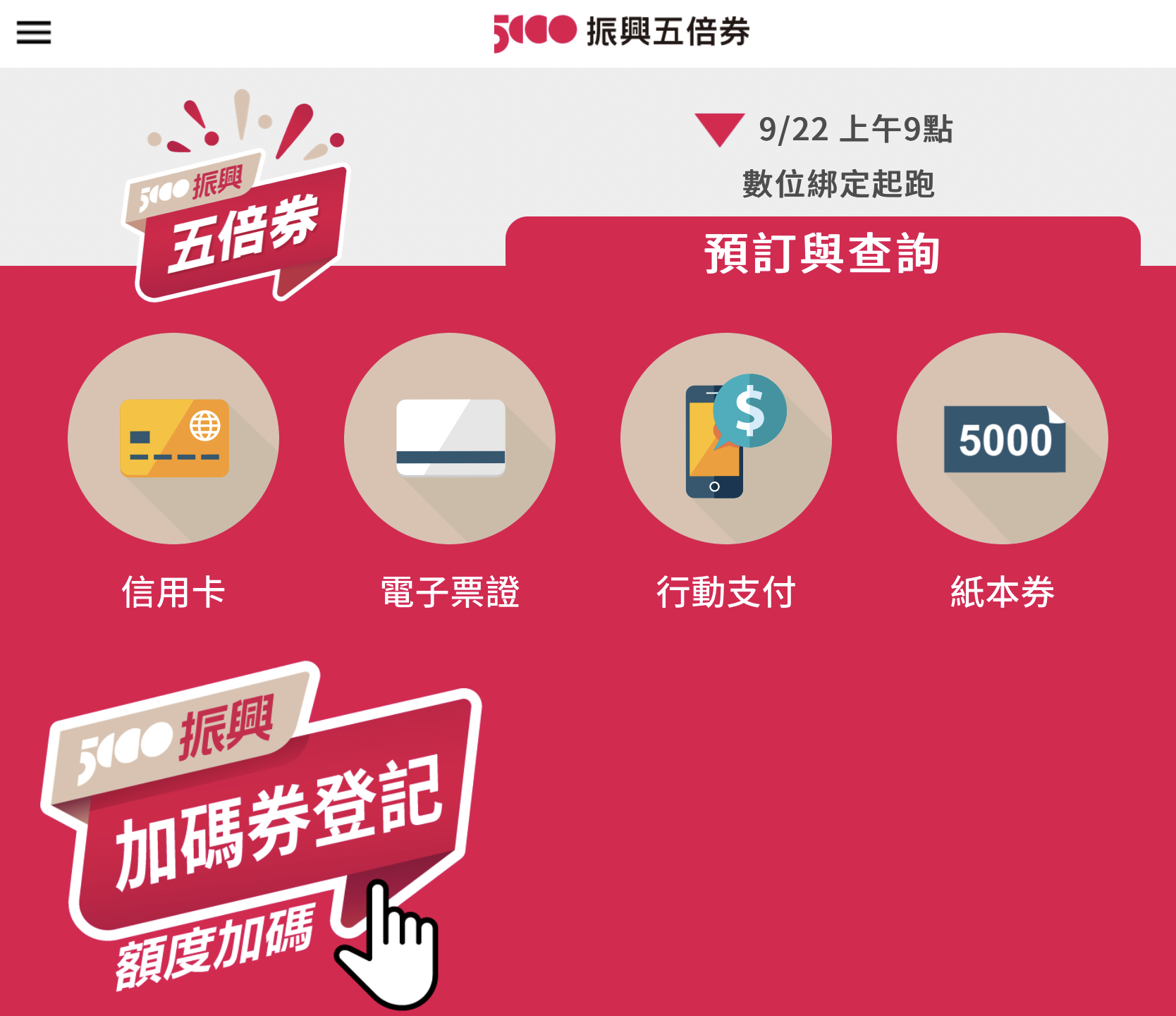 行政院振興消費五倍券官網四大綁定方式