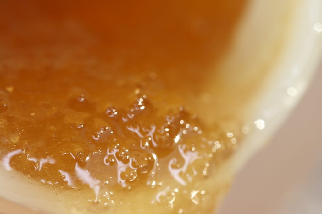 Congealing Honey (Photo/Quinn Dombrowski).