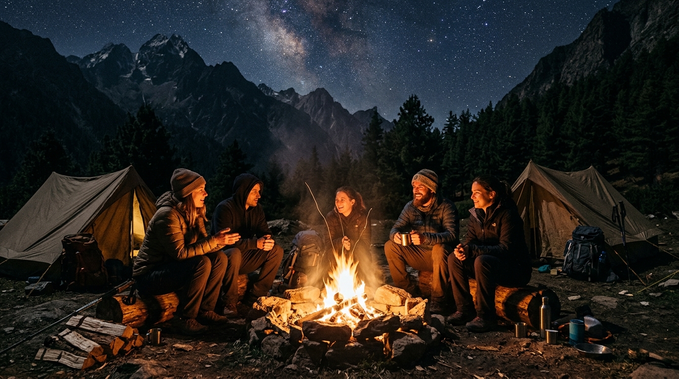 寒夜、高山與閃爍的營火，常常在無形中卸下了旅人平時嚴守的道德界線