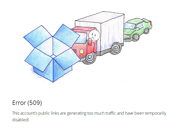 dropbox-error-509-too-much-traffic