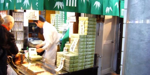 日本小笹的羊羹和最中餅點心