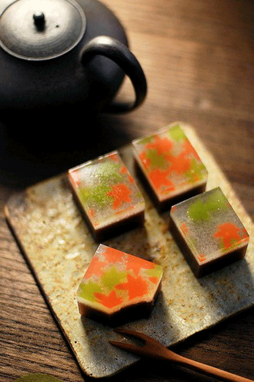 日本小笹的羊羹和最中餅點心