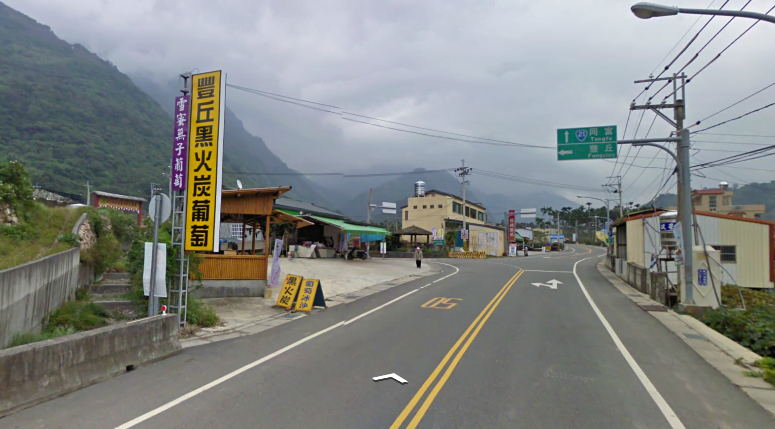 南投信義鄉「豐丘黑火炭葡萄」地圖。