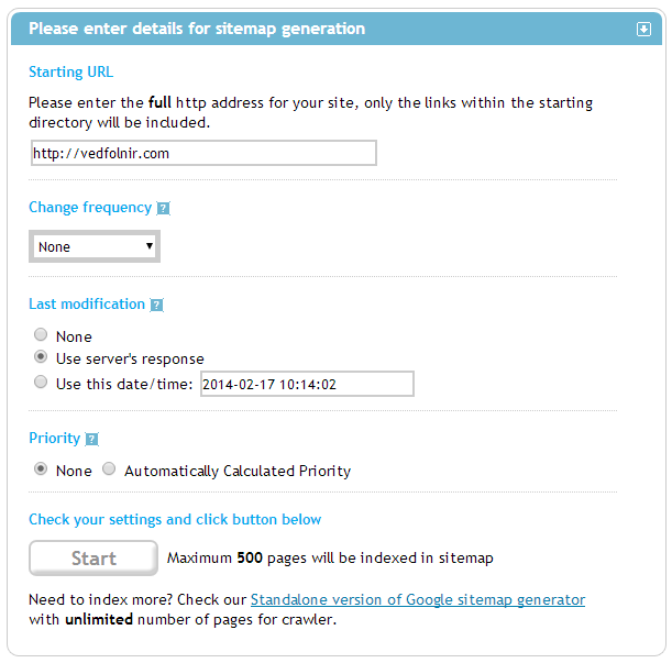 xml-sitemaps-generation