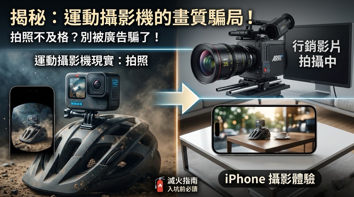 【真心話】運動攝影機值得買嗎?拍照畫質、配件錢坑與行銷騙局大公開