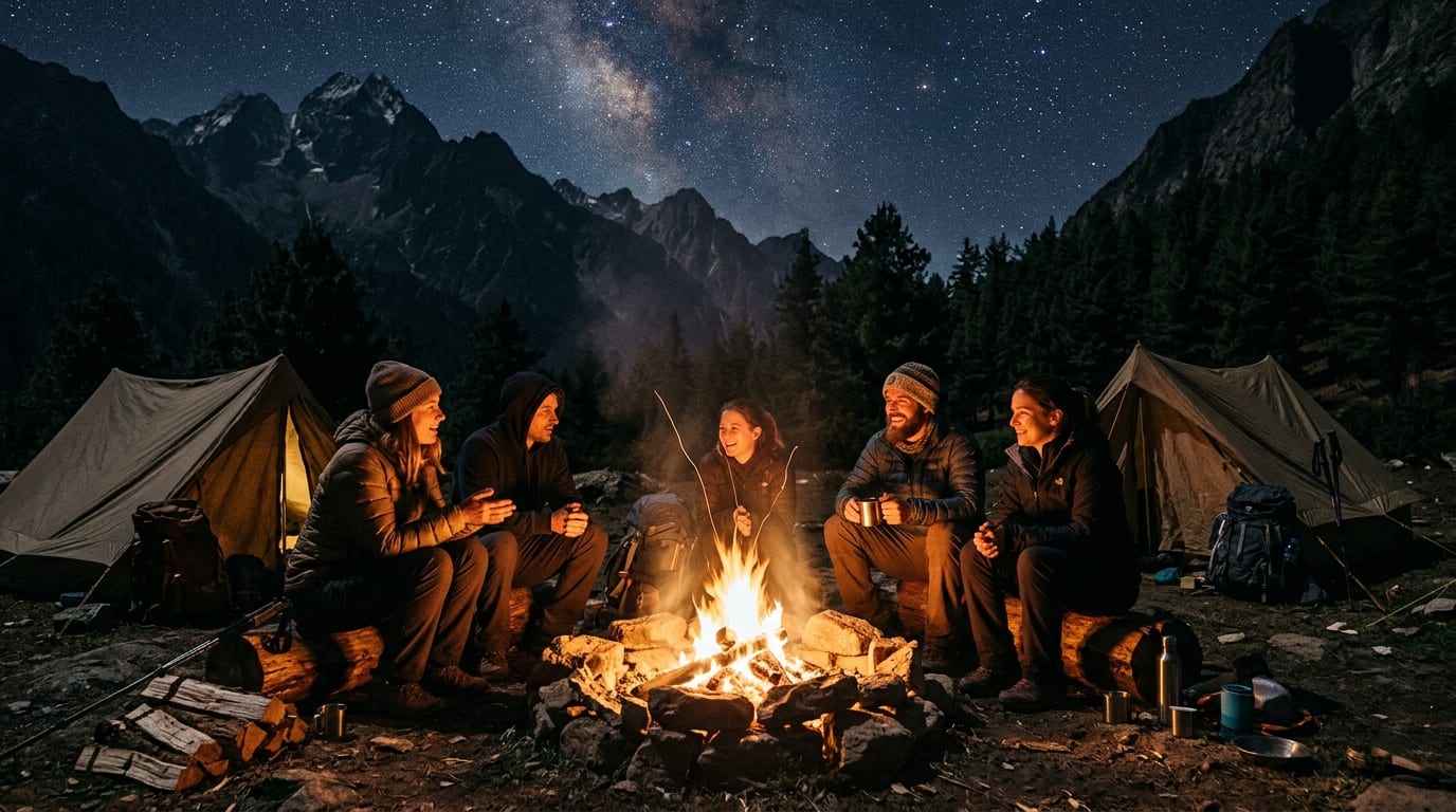 寒夜、高山與閃爍的營火,常常在無形中卸下了旅人平時嚴守的道德界線