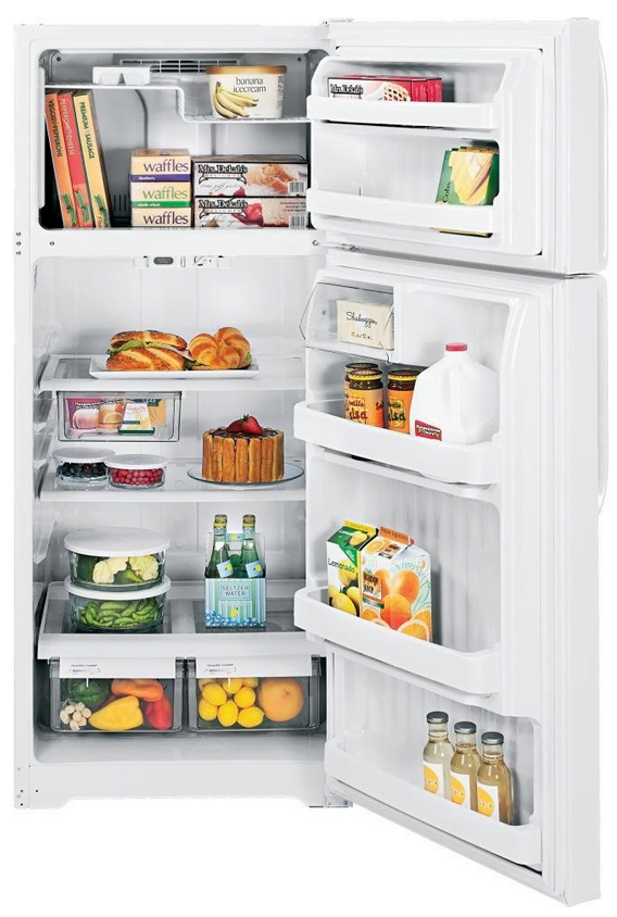 GE double-door refrigerator GTH18 original exterior and handle layout