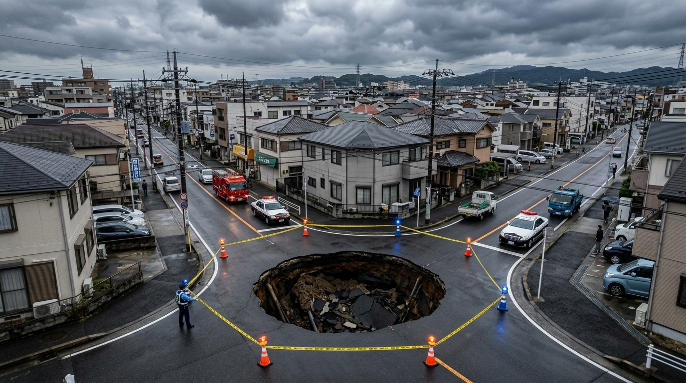 日本天坑異象與歷史大地震前兆:我們正處於強震前夜嗎?