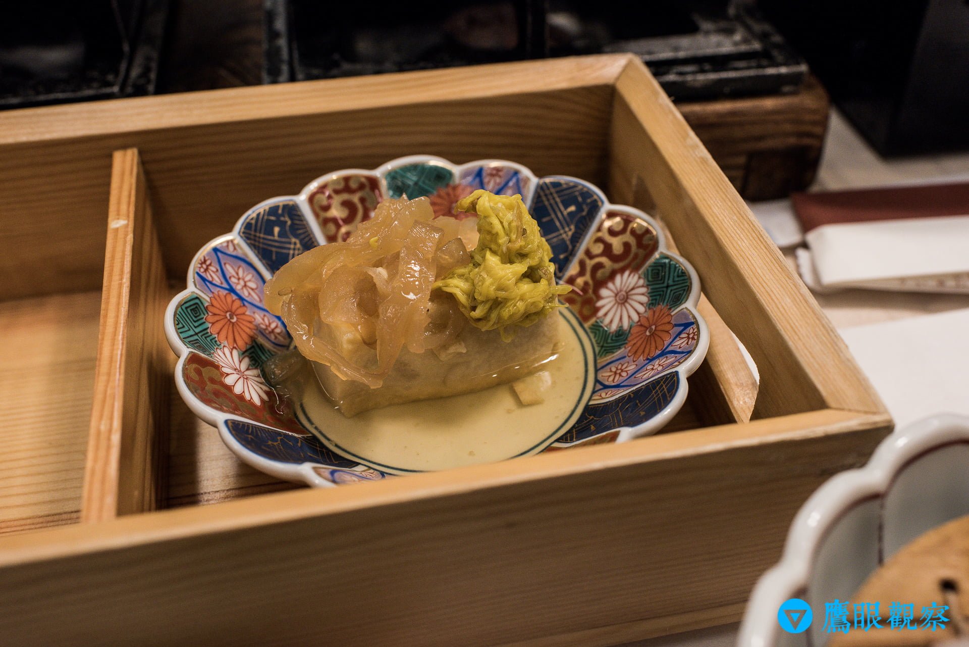 岸權旅館晚餐釜飯與漬物小盤