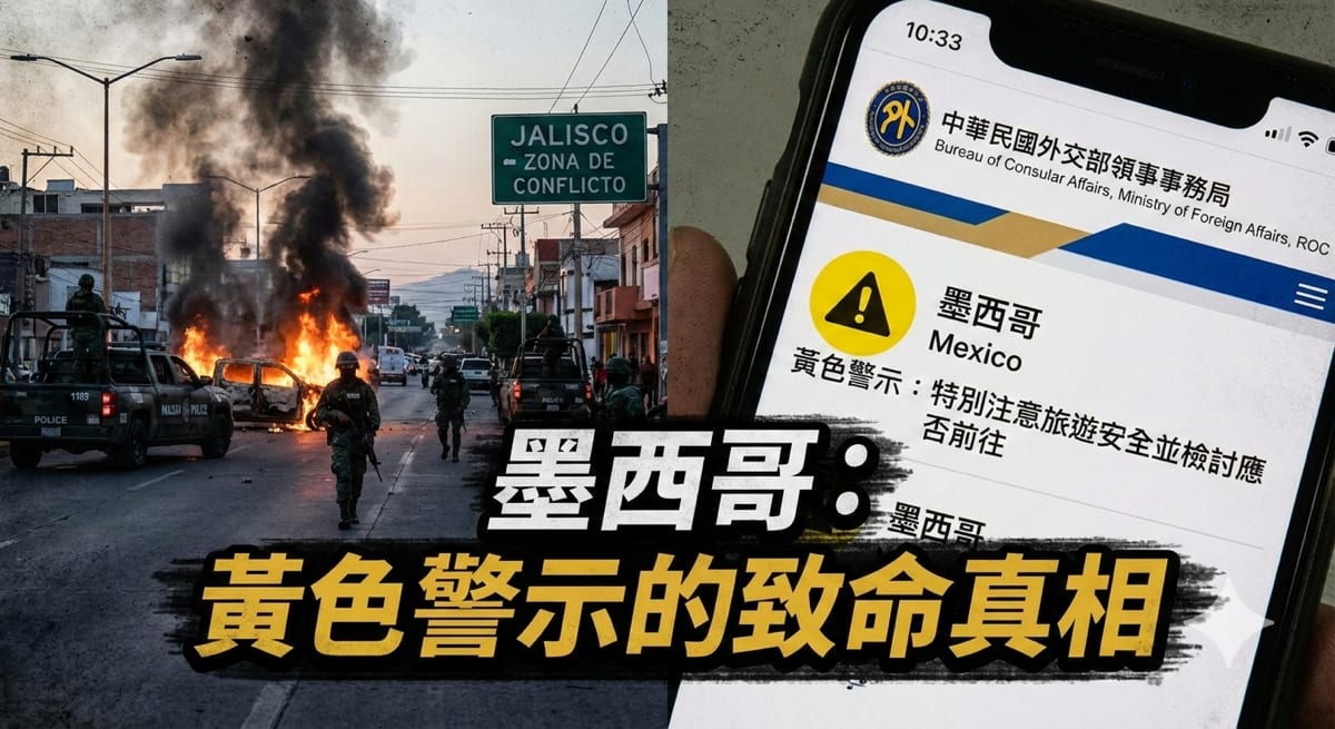 毒梟都在機場開火,為何外交部只給墨西哥「二級黃色」?一場關於國家旅遊警示的致命誤讀
