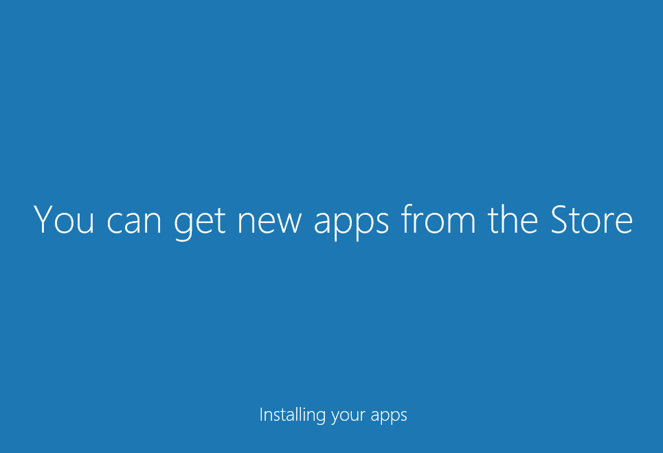 Windows 10 進行系統設定中。