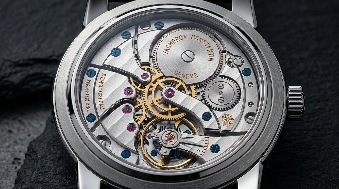 Extreme depth-of-field commercial mechanical wristwatch finished product shot with small aperture and multiple flash technique