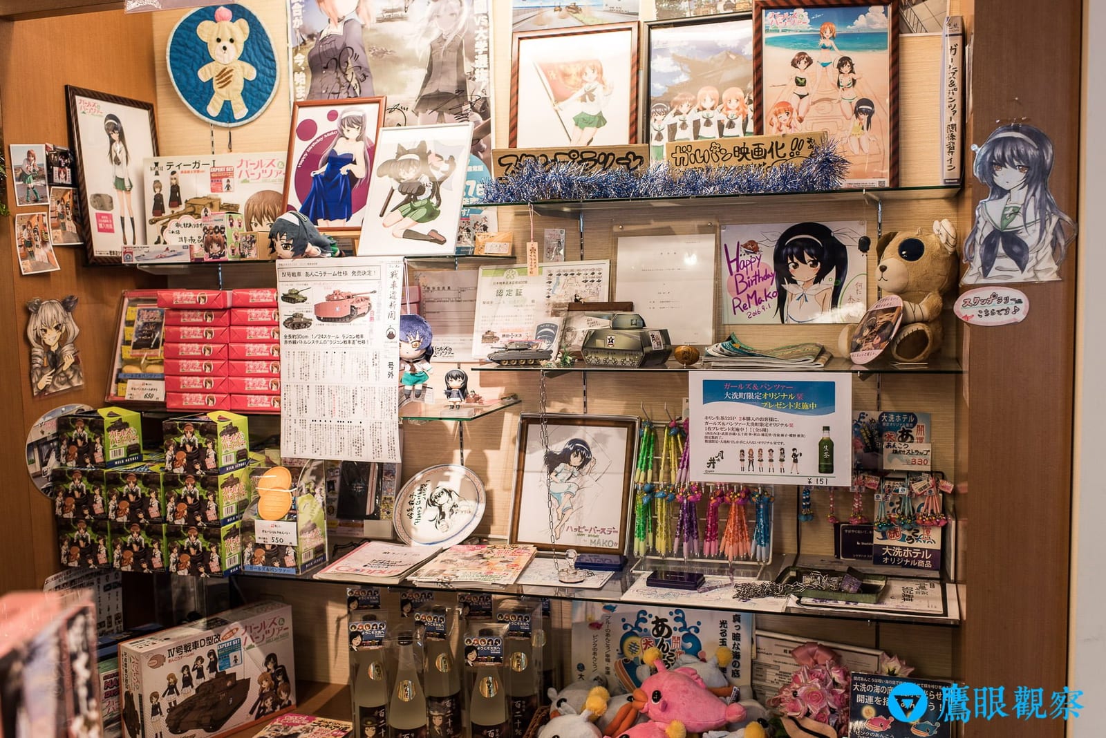 伴手禮店內的少女與戰車專屬展示專櫃
