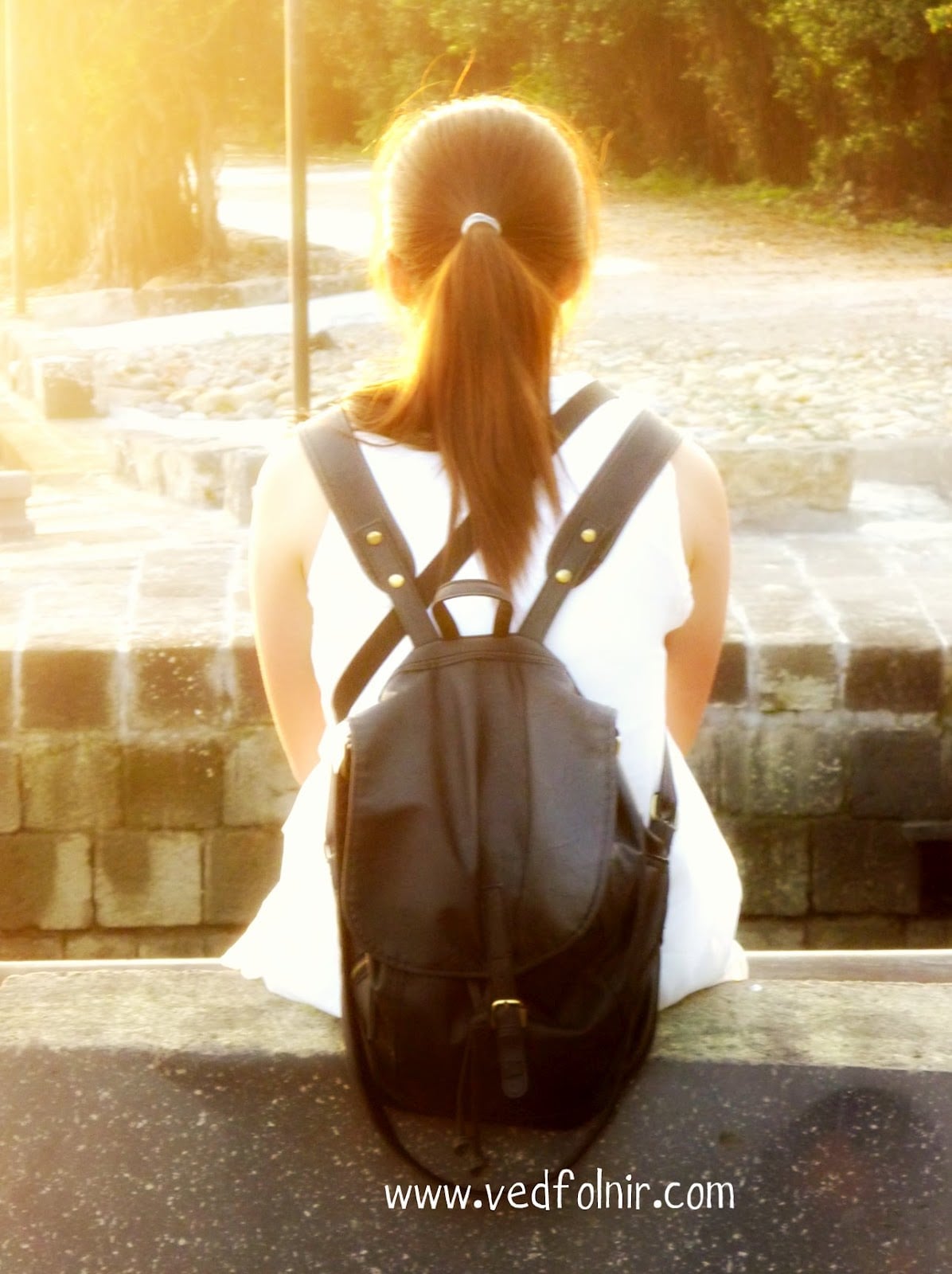 淡水河岸遇見陽光女孩/街拍創作