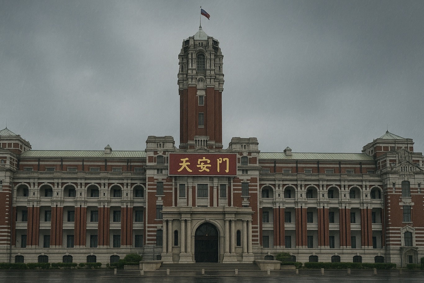 中華民國總統府「天安門」匾額:AI 藝術下的一場時空錯位