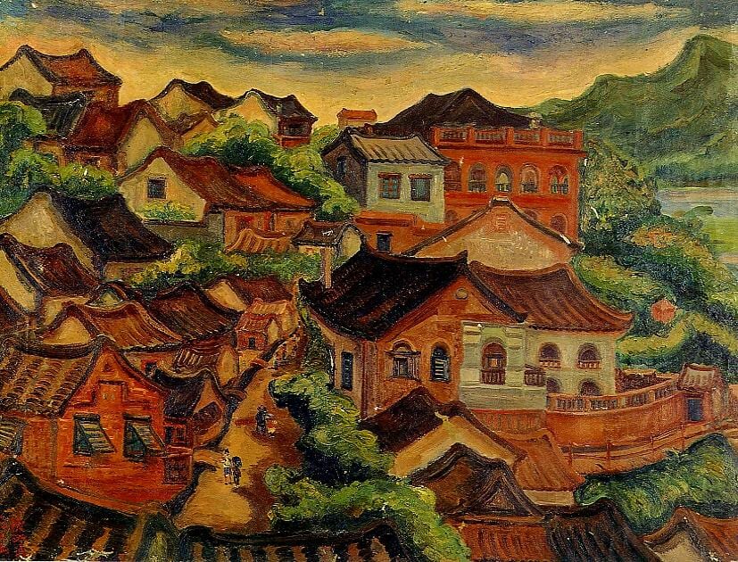 Tamsui-陳澄波-淡水-油畫作品