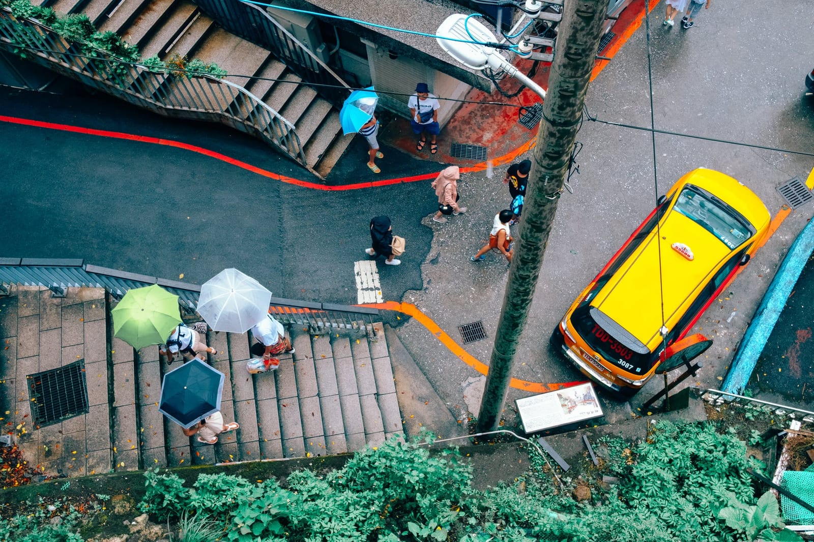 people walking on street
