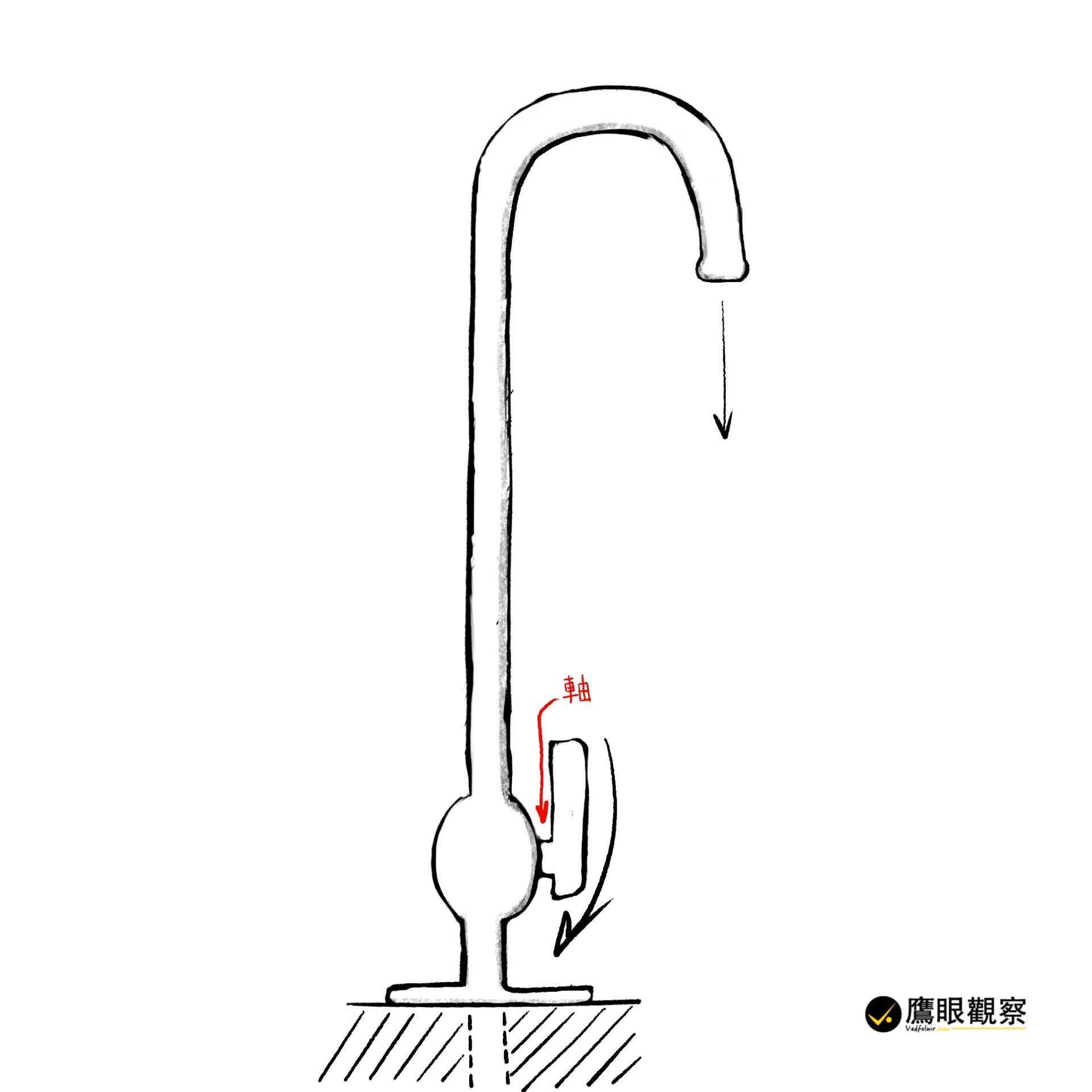 淨水器用鵝頸式水龍頭
